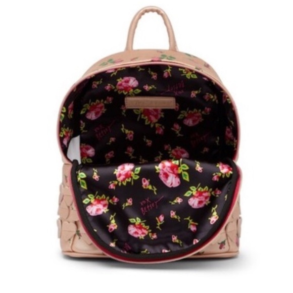 Betsey Johnson RoseBud Heart Backpack - Picture 3 of 5